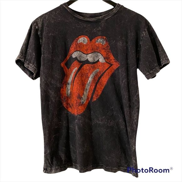 Tops - Rolling Stones Ladies Acid Washed Style TShirt Size Medium